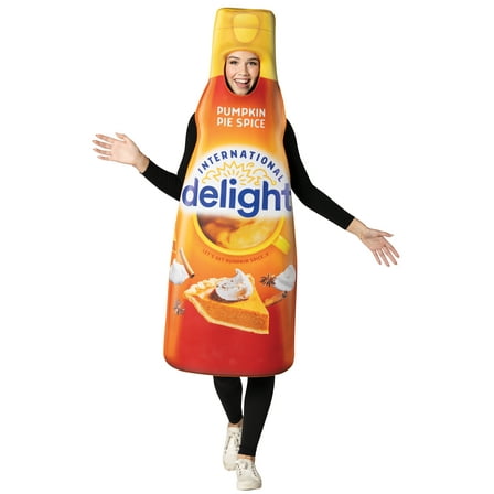 Rasta Imposta International Delight Pumpkin Pie Spice Creamer Halloween Costume, Men and Women's, Multicolor, Adult One Size, 30036-OS