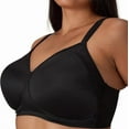 thumbnail image 3 of Women's Playtex 4707 Secrets Perfectly Smooth Wirefree Bra (Black Side Panel 42D), 3 of 4