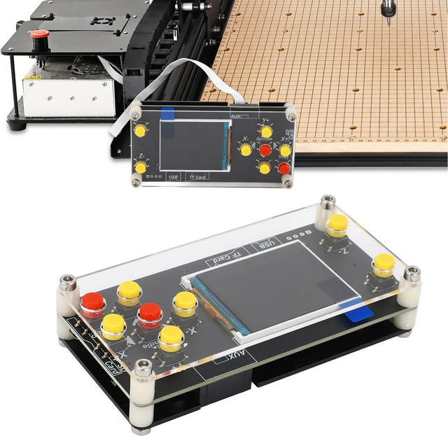 Módulo Controlador Fuera De Línea De La Máquina De Grabado CNC, Controlador Fuera De Línea De La Máquina De Grabado Acrílico GRBL De 3 Ejes 1,8 Pulgadas Para 1610 2418 3018