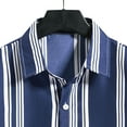 thumbnail image 4 of Novedad de verano, camisa de manga corta con estampado de moda para hombre, camisa con estampado sin posicionamiento, camiseta informal con solapa para hombre Pompotops oipoqjl43290, 4 of 9
