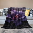 thumbnail image 2 of Fenyluxe Spider Gothic Art Flannel Throw Blanket for Couch Sofa Bed Office Travel Camping School Lightweight Soft All Seasons 50x60in, 2 of 6