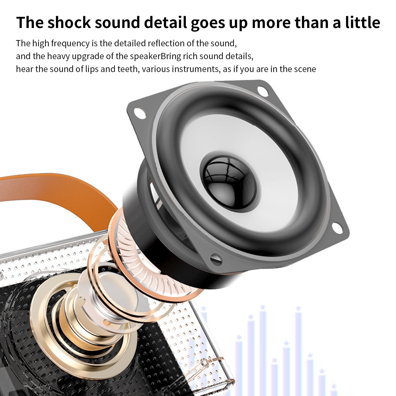 Nkmbld Portable Bluetooth Speakers Karaoke Sound System with Microphone, Bluetooth Speaker LED Pickup Light, Multiple Light Transformations, Outdoor Speaker, Black