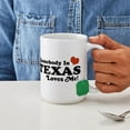 thumbnail image 4 of CafePress - Somebody In Texas Loves Me Large Mug - 15 oz Ceramic Large White Novelty Mug, 4 of 6
