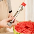 thumbnail image 4 of Fanshiluo Watermelon Cutter 3-In-1 Watermelon Fork Slicers Summer Watermelon Cutting Artifact Stainless Steel Fruit Forks Slicers Knife For Family Parties Camping, 4 of 5