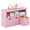 Pink, variant on Furnibear Drawer Chest Cabinet Rolling Toy with Drawers, Pink