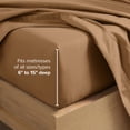 thumbnail image 6 of Bare Home Premium 1800 Collection 4-Piece Bed Sheet Set, Queen, Caramel, 6 of 10
