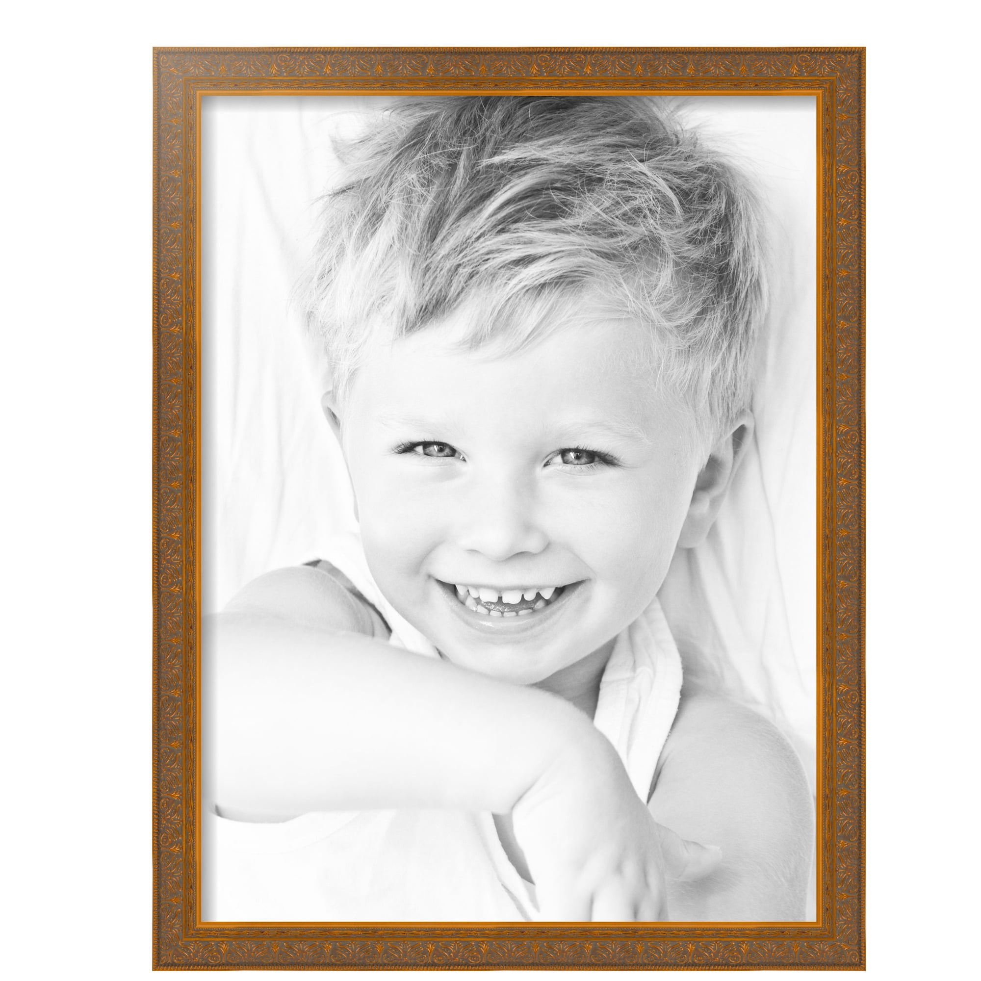 ArtToFrames 18" x 24" Gold Victorian Emboss Picture Frame, 18x24 inch Gold Wood Poster Frame (WOM-5081), 2 Pack