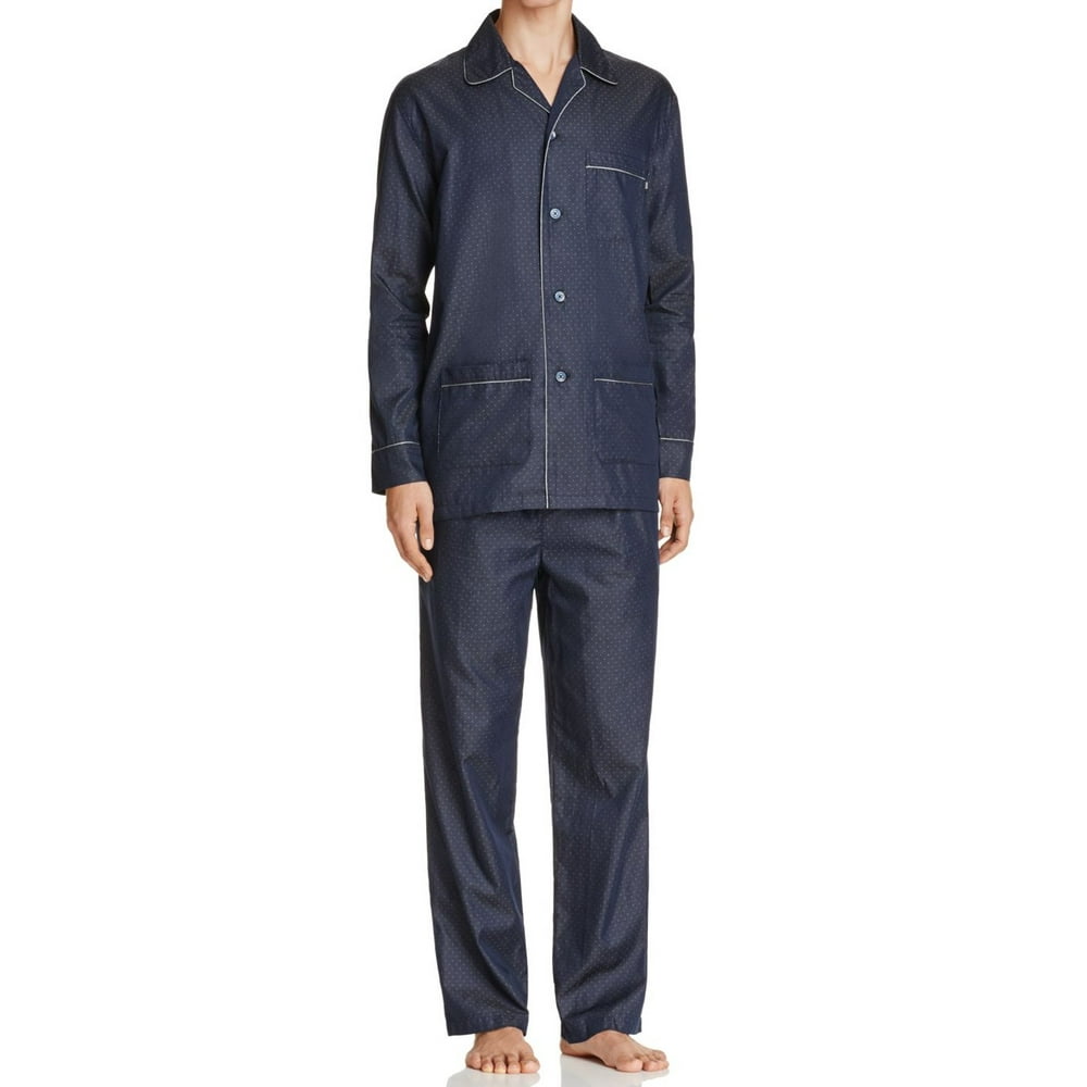 Hugo Boss BOSS HUGO BOSS NEW Blue Polka Dot Pyjama Mens Size Medium M