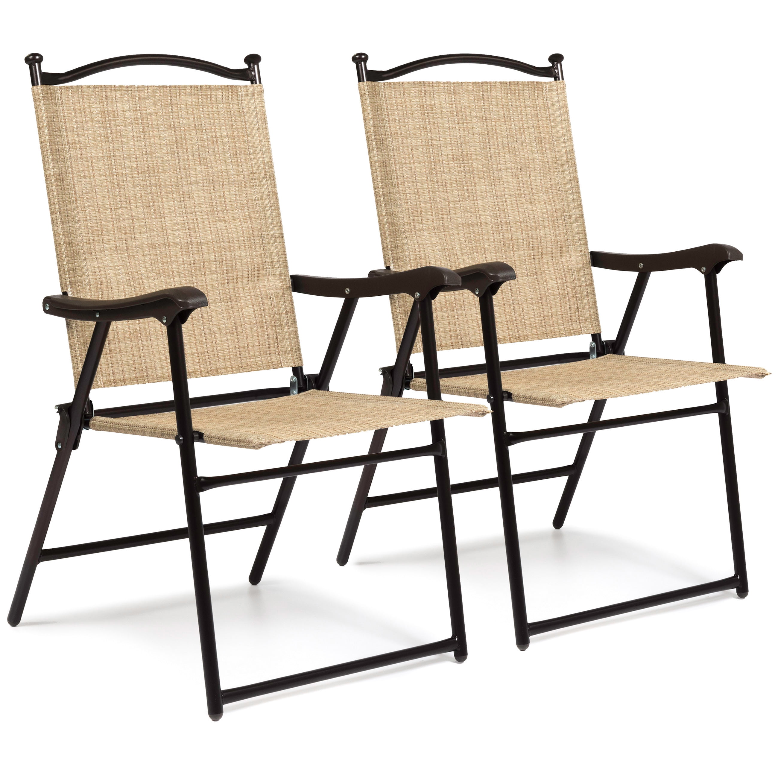 Best Choice Products Outdoor Mesh Fabric Folding Sling Back Chairs Best Choice Products Outdoor Mesh Fabric Folding Sling Back Chairs Set Of 2