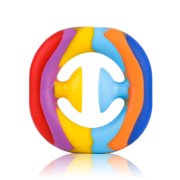 Irene Inevent Pop Stress Relief Fidget Toy Hand Grip Silicone Exercise Snapper Gripper Stress Relief Sensory Dimple Fidget Squeezer Toy, Colorful