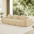 thumbnail image 3 of LiviNest Modular Sofa: No Assembly Required 3-Seat Sectional with Velvet Fabric - Flexible Layout for Small Family Living Room & Modern Home Decor, 3 of 6