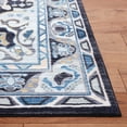 thumbnail image 4 of Safavieh Riviera Ulysses Medallion Polyester Machine Washable Area Rug, Gray/Light Blue, 7'9" x 10', 4 of 12