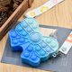 thumbnail image 3 of Bolsa de hombro con lazo azul para aliviar el estrés, juguete sensorial de silicona con burbujas, ideal para fiestas de cumpleaños y Navidad, para niñas y mujeres., 3 of 5
