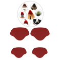thumbnail image 3 of Shoe Heel Pad Insoles Heel Repair Sticker Insert Heel Stick Heel Blister Foot Care Heel Cushion Inserts - red, 3 of 10
