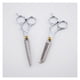thumbnail image 4 of Tijeras profesionales para entresacar el cabello, 32 dientes y tijeras pequeñas para cortar el cabello, ergonómicas de acero., 4 of 4