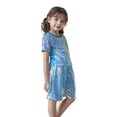 thumbnail image 4 of KVPLBQFD Girls Dance Outfit Shiny Short Sleeve Shorts Set for Kids Sequin Hip Hop Party Wear Teen Fashion Festival Performance Clothes Summer Outfits, 4 of 4