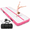 Pink-10ft*3.3ft*4inches(3m*1m*0.1m), variant on Inflatable Gymnastics Air Mat Tumble Track With Pump Foring