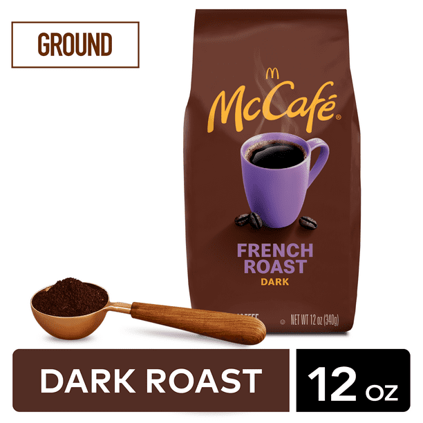 McCafe French Roast Ground Coffee, Dark Roast, 12 oz Bagged Walmart