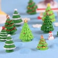 thumbnail image 4 of Mini figura de pareja navideña, muñeco, árbol de Navidad, bricolaje, decoración de jardín, bonsái, adorno, juguete para niños, figura en miniatura, estatua, artesanía de resina, 4 of 5