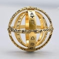 thumbnail image 2 of Creative Retro Punk Astronomical Sphere Ball Ring Cosmic Finger Ring Couple Lover Jewelry (gold, 7), 2 of 4