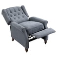 thumbnail image 3 of Boyel Living Push Back Reclining Chair for Living Room or Bedroom，Recliner Soft Chair Adjustable Backrest,Blue, 3 of 11