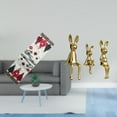 thumbnail image 2 of de mesa de conejo navideño, bufanda de tocador, mantel reutilizable de de invierno para de Navidad, armario, mesa de centro nav, 2 of 8