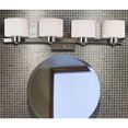 thumbnail image 4 of Kenroy Home Casual 4 Light Vanity, 7 Inch Height, 30 Inch Width, 8 Inch Extension with Brushed Steel Finish, Medium (80414BS), 4 of 6