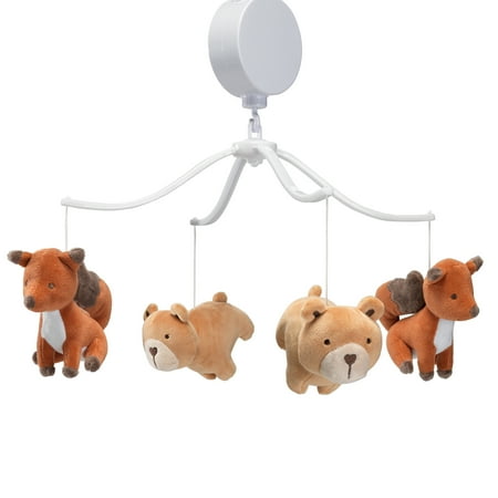 UPC: 0084122013933 | Bedtime Originals Animal Alphabet Bear/Fox Musical Baby Crib Mobile Soother Toy