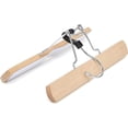 thumbnail image 3 of Basics 10 Pack Wooden Trouser Hangers, Natural Color, 3 of 5