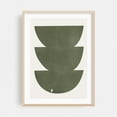 thumbnail image 2 of Green Retro Objects - Mixed Media Abstract Geometric Minimalist Modern Art Mid-Century Modern Boho Unframed Wall Art Print 22 x 28 inches, 2 of 72