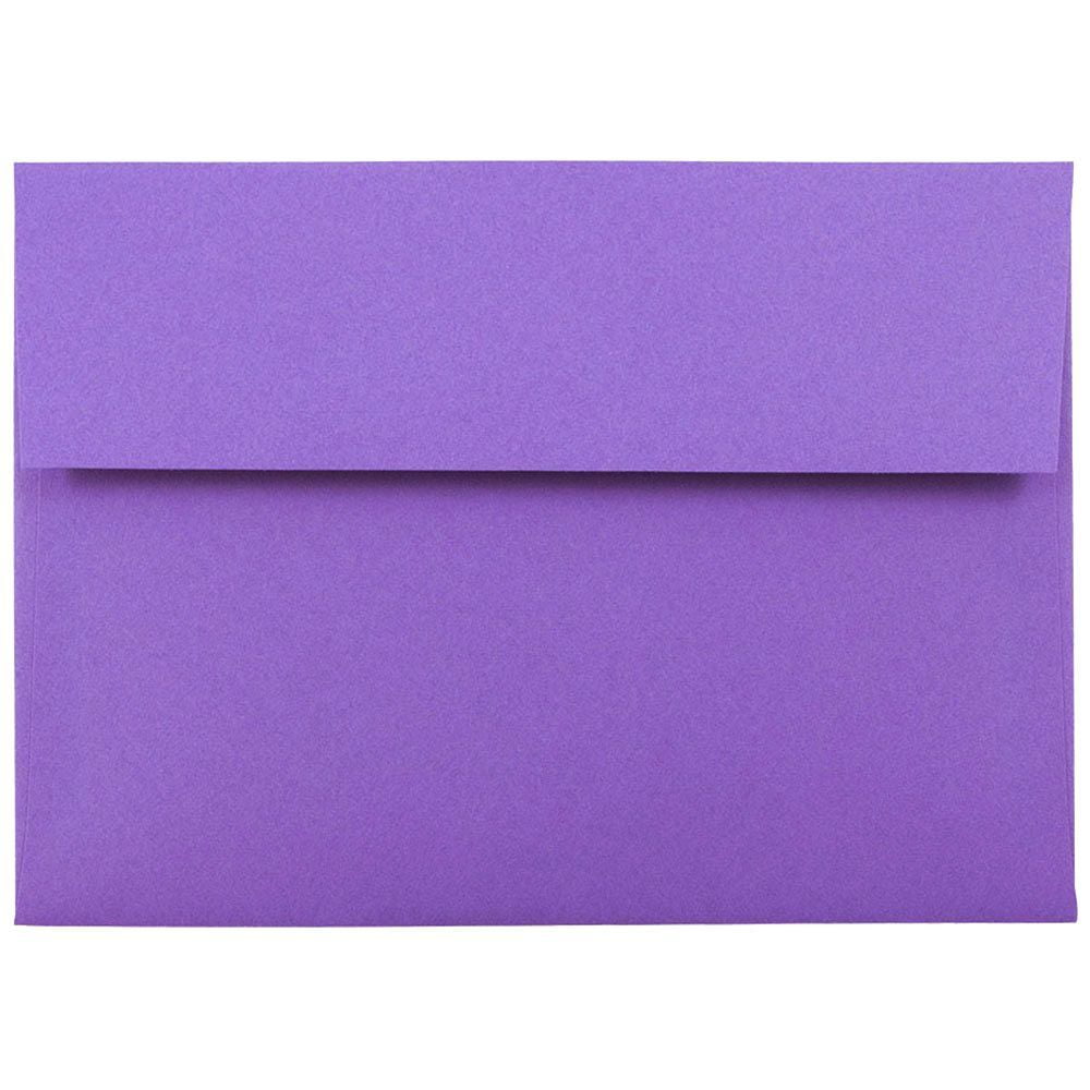 JAM A7 Envelopes, 5 1/4 x 7 1/4, Violet, 250/Pack