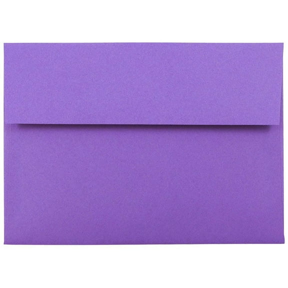 JAM A7 Envelopes, 5 1/4 x 7 1/4, Violet, 50/Pack