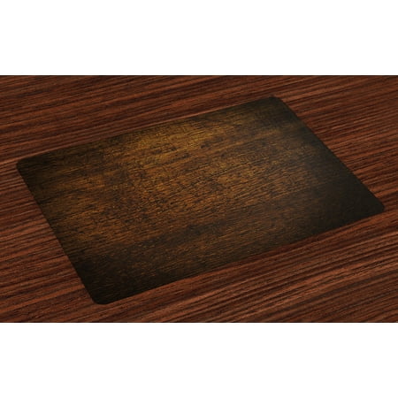 Wooden Placemats Set Of 4 Old Vintage Antique Timber Oak