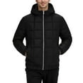 thumbnail image 1 of Men's Autumn And Winter Solid Colour Longline Thickened Hooded Casual Style Coat, 1 of 4