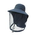 thumbnail image 1 of Sombrero de apicultura, sombrero de red, sombrero de apicultor con malla para jardinería al aire libre, camping Azul marino, 1 of 9
