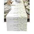 thumbnail image 2 of Cherry Blossom Sakura Flower Spring Yellow Table Runner Home Wedding Table Mat Centerpieces Decoration Dining Long Tablecloth, 2 of 7