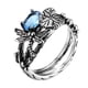 thumbnail image 1 of Ganfancp Libélulas y Un Lotu, Incrustaciones Tailandesas Vintage Ofertas Flash Liquidación 1X Anillo, 1 of 1