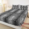 thumbnail image 3 of Manfei Chic Gray Cheetah Print Full Size Sheets 4-Piece, Ombre Leopard Bed Sheets, Wildlife Theme Sheet Sets, 3 of 7