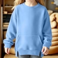 thumbnail image 6 of Girls Soft Pullover Sweatshirts Crewneck Comfortable Long Sleeve Sweatshirt with Pocket Elastic Cuffs Gentle on skin Durable, 6 of 9