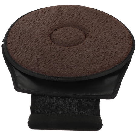 UPOUART Brown Rotating Seat Cushion with Skid-Resistant Base for Office and Car Chairs Comfortable and Support