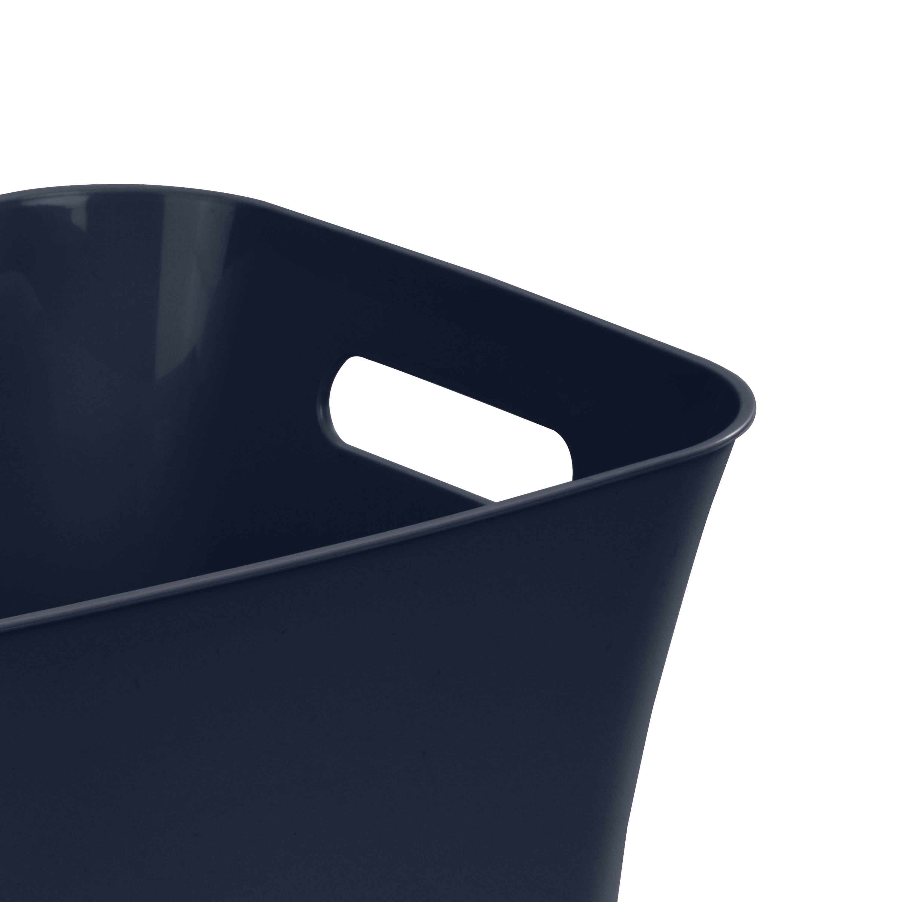 Mainstays Medium Bin Plastic, Blue Cove