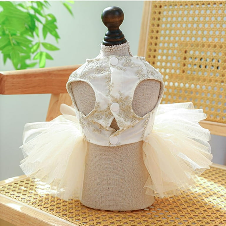 Dog Dress for Small Dog,Girl Puppy Princess Tutu Dress with Leash Ring,Cat Apparel,Chihuahua Yorkie Clothes for Birthday Wedding Dog Dress for Small Dog,Girl Puppy Princess Tutu Dress with Leash Ring,Cat Apparel,Chihuahua Yorkie Clothes for Birthday Wedding