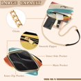 thumbnail image 3 of FORMRS Women Crossbody Purse with Chain Strap Vegan Leather Shoulder Handbag, Colorful Plane, 3 of 7