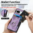 thumbnail image 2 of SaniMore Compatible with Google Pixel 7A Case, Wallet Stand Elastic Credit Card Slot Magnetic Car Mount Ring Holder Premium PU Leather Protection Cover for Google Pixel 7A 6.1-inch, Purple, 2 of 9