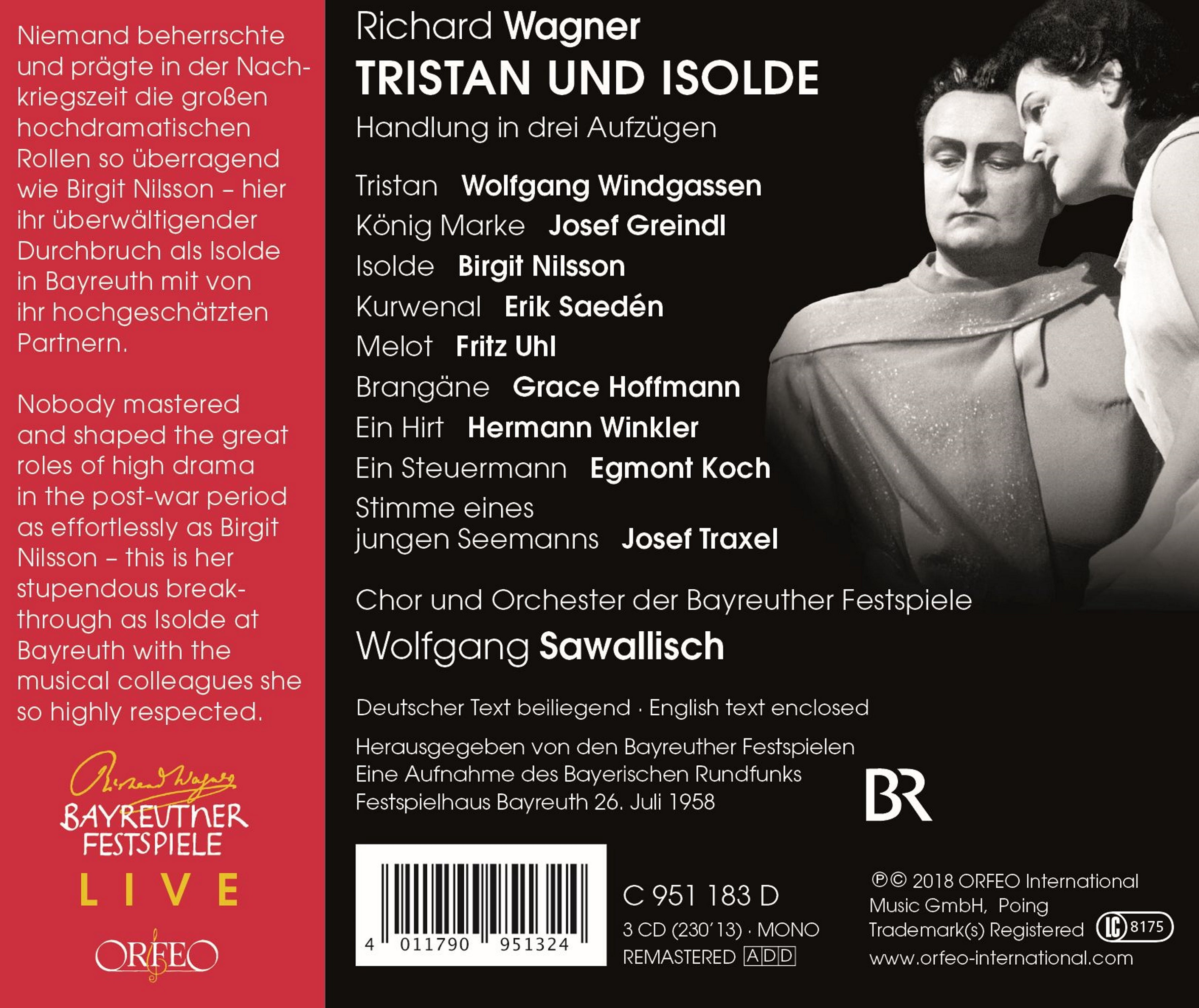 Wagner / Windgassen / Koch - Tristan Und Isolde - Music & Performance - CD