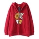 thumbnail image 3 of Dark hip hop gótico Harajuku Y2k estampado de mariposa cremallera Sudadera con capucha hombres y mujeres Harajuku chaqueta sudadera, 3 of 5