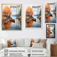 thumbnail image 4 of Designart "Lake Dockside Serenity Painting I" Cottage Canvas Art Print, 4 of 5