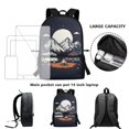 thumbnail image 6 of Uourmeti Camping Campfire Print Comfort Backpack for Boys, 17 Inch Premium Quality Big Storage Space Daily Backpack for School Shopping, 6 of 6