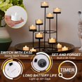 24pcs Battery Operated Tea Lights with Timer Warm White Flickering