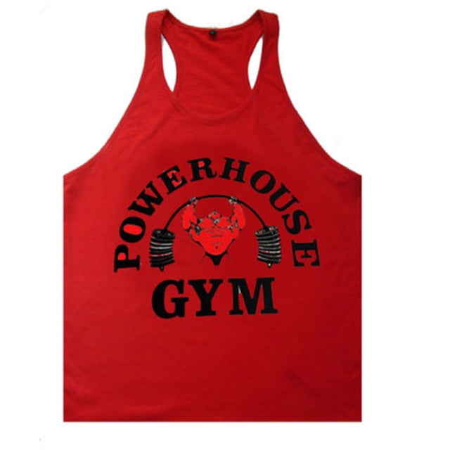 Chaleco Para Hombres Impreso En Forma De Y Volver Deportes Sin Mangas Carta Camiseta Sin Mangas XBTCLXEBCO Rojo;XXL
